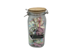 Hier heb ik zininin voorraadpot beugelsluiting 25 x 11 cm 2.1 liter transparant | HSHZINININ | Home Sweet Home Cadeau artikelen