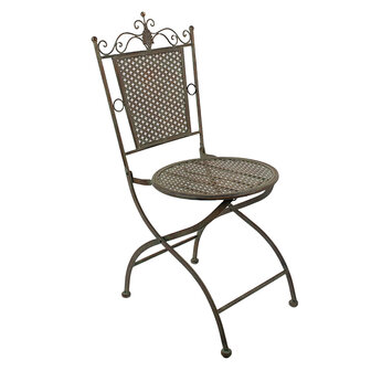 Clayre &amp; Eef | Bistrostoel Groen Bruin 43x45x96 cm | 5Y1040