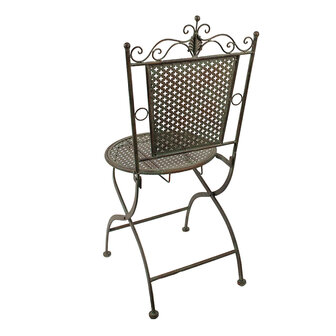 Clayre &amp; Eef | Bistrostoel Groen Bruin 43x45x96 cm | 5Y1040