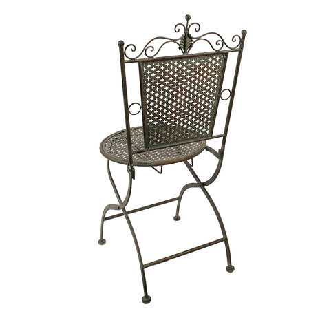 Clayre & Eef | Bistrostoel Groen Bruin 43x45x96 cm | 5Y1040