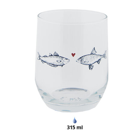 Clayre & Eef | Waterglas Transparant 300 ml | SSFGL0002