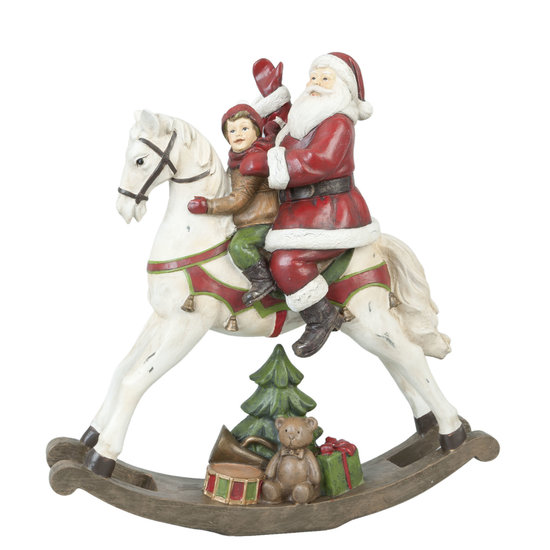 Decoratie kerstman 29*10*30 cm Rood | XXP0150 | Clayre &amp; Eef