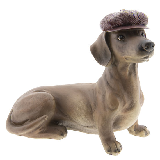 Decoratie hond 35*19*30 cm Bruin | 6PR2422 | Clayre &amp; Eef