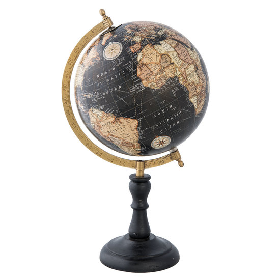 Wereldbol/globe 22*20*39 cm Meerkleurig | 63962 | Clayre & Eef