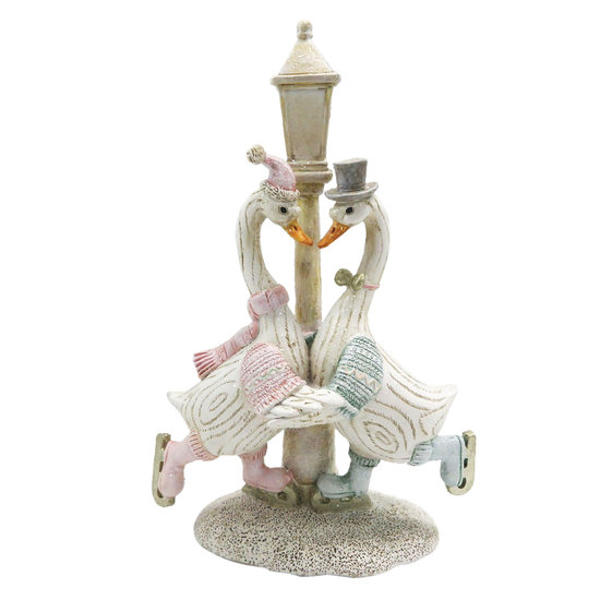 Decoratie eenden 14*8*21 cm Wit | 6PR2773 | Clayre & Eef