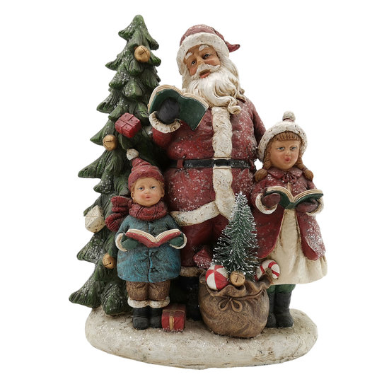 Decoratie kerstman 19*9*24 cm Meerkleurig | 6PR2740 | Clayre & Eef