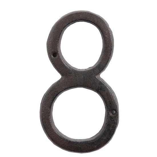 Nummer (8) 15 cm Bruin | 6Y0264-8 | Clayre &amp; Eef