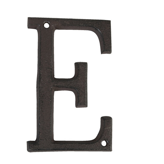 Letter E 13 cm Bruin | 6Y0840-E | Clayre &amp; Eef