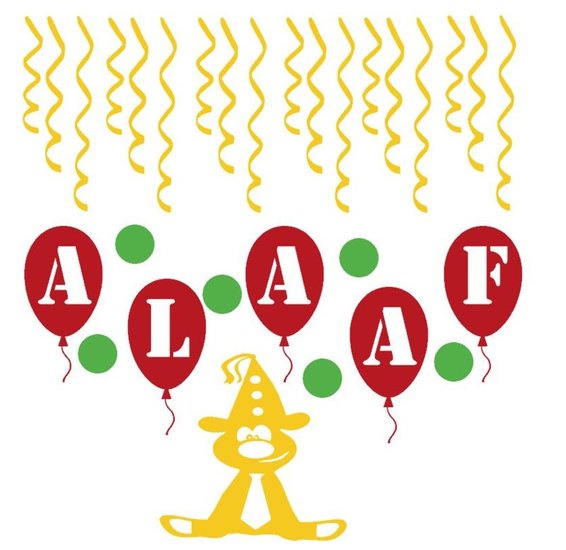 Herbruikbare 30 delige stickerset Feestbeest ballon alaaf &amp; serpentine | Rosami
