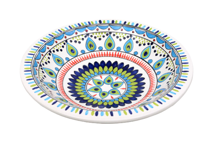 Salade schaal Pavo pauw 35 cm | SOR.PA.35 | Dishes &amp; Deco