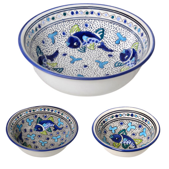 Salade set 3 delig Poisson | SS.AD.3D | Dishes &amp; Deco