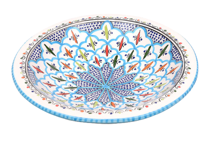 Salade schaal Turquoise blue fine &Oslash; 35 cm | SOR.BC.35 | Dishes &amp; Deco