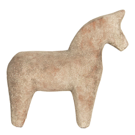 Decoratie paard 21*7*20 cm Bruin | 6CE1221 | Clayre &amp; Eef