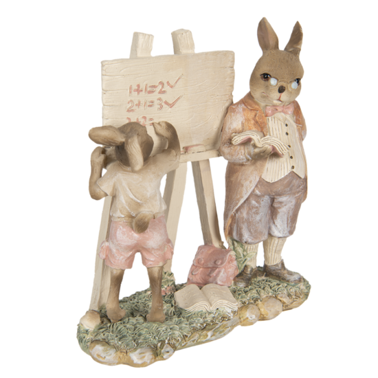 Decoratie konijnen 18*9*19 cm Multi | 6PR3309 | Clayre &amp; Eef 1