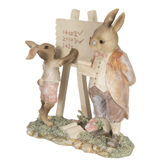Decoratie konijnen 18*9*19 cm Multi | 6PR3309 | Clayre &amp; Eef 2