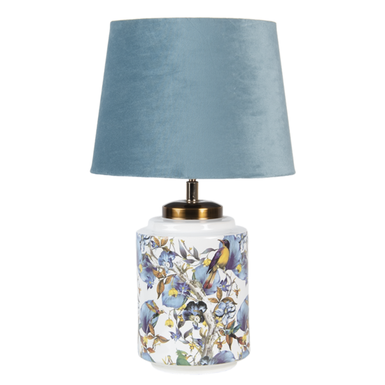 Tafellamp ø 25*41 cm / E27 Blauw | 6LMC0040 | Clayre & Eef