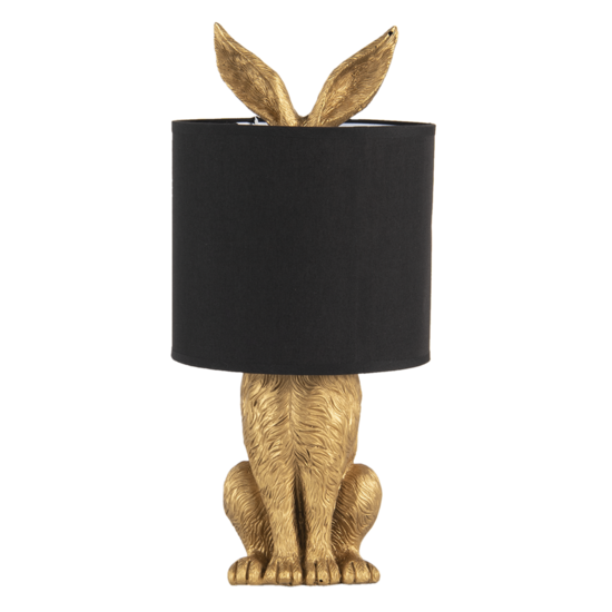 Tafellamp &oslash; 20*45 cm E27/max 1*60W Goudkleurig | 6LMC0013GO | Clayre &amp; Eef
