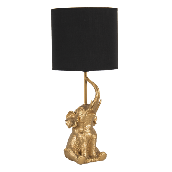 Tafellamp &oslash; 20*46 cm / E27 Goudkleurig | 6LMC0038 | Clayre &amp; Eef