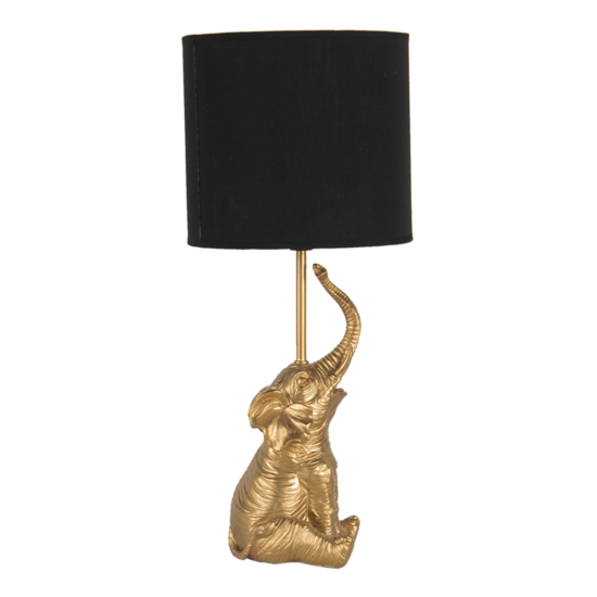 Tafellamp &oslash; 20*46 cm / E27 Goudkleurig | 6LMC0038 | Clayre &amp; Eef 2