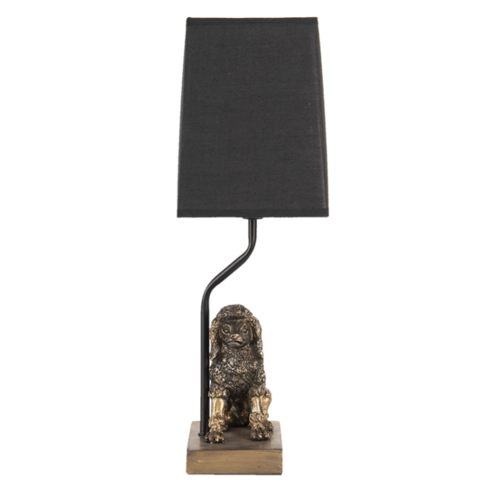 Tafellamp 23*14*43 cm E27 Goudkleurig | 6LMC0050 | Clayre & Eef 2