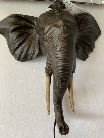 Wandlamp olifant 36 x 55 x 14 cm