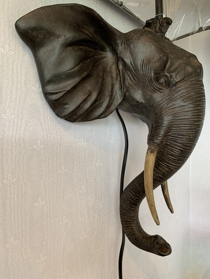Wandlamp olifant 36 x 55 x 14 cm
