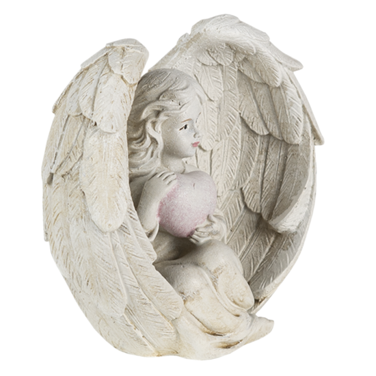 Decoratie engelen (2) 10*6*10 cm Creme | 6PR4708 | Clayre & Eef 2