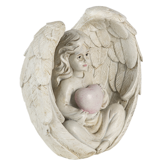 Decoratie engelen (2) 10*6*10 cm Creme | 6PR4708 | Clayre & Eef 3
