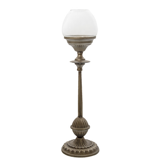 Kandelaar &oslash; 15*57 cm Zilverkleurig | 6Y4486 | Clayre &amp; Eef