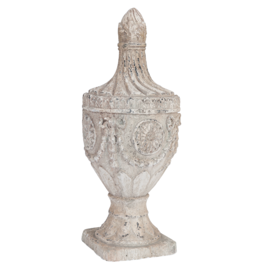 Decoratie ornament ø 26*63 cm Wit | 5TE0018 | Clayre & Eef