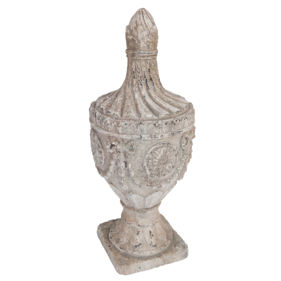 Decoratie ornament ø 26*63 cm Wit | 5TE0018 | Clayre & Eef 1