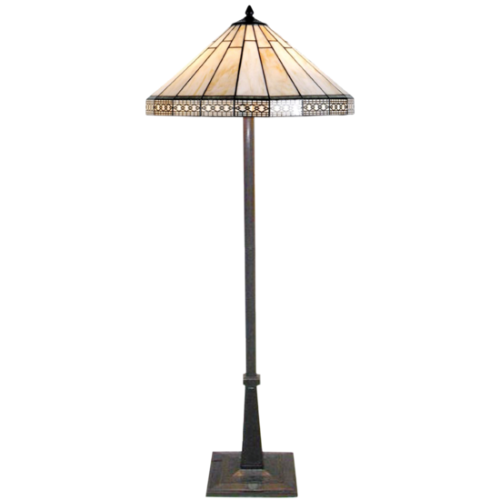 Vloerlamp Tiffany &oslash; 50*164 cm E27/max 2*60W Multi | 5LL-5564 | Clayre &amp; Eef