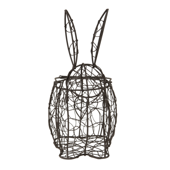 6Y4659 Paas Mandje Konijn Bruin 20*12*24 cm 20*12*24 cm Wit | 6Y4659 | Clayre &amp; Eef 2