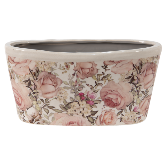 6CE1411 Bloempot Binnen Roze 27*13*14 cm 27*13*14 cm Roze | 6CE1411 | Clayre &amp; Eef