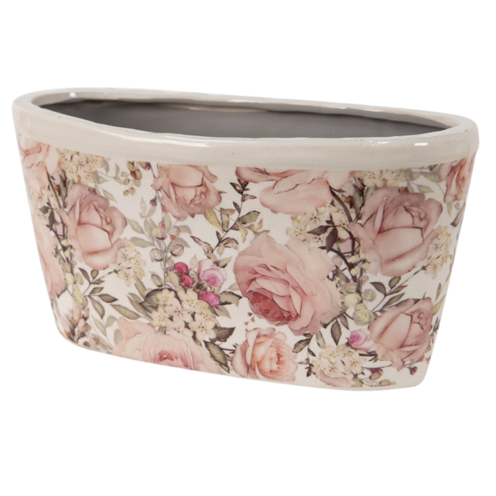 6CE1411 Bloempot Binnen Roze 27*13*14 cm 27*13*14 cm Roze | 6CE1411 | Clayre &amp; Eef 1