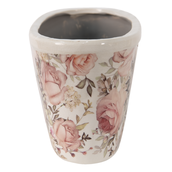 6CE1411 Bloempot Binnen Roze 27*13*14 cm 27*13*14 cm Roze | 6CE1411 | Clayre &amp; Eef 2