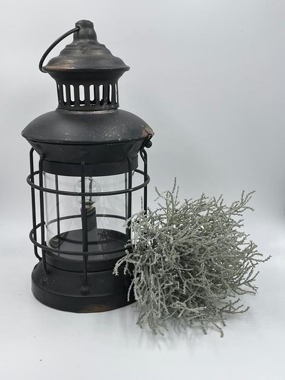 premie nemen Expertise Lantaarn lamp led verlichting batterij antique black timer| 65486 | Home  Sweet Home | Stoer & Sober Woonstijl - Home Sweet Home Online