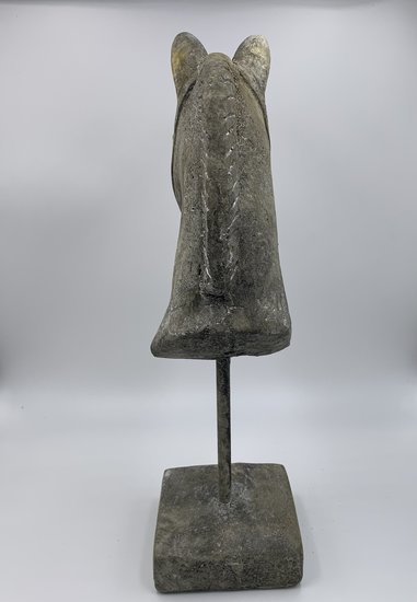 Decoratiebeeld Paard op voet stonegrey grijs groen steen maat L H33xB9,5CM | 65483 | Home Sweet Home | Stoer &amp; Sober Woonst