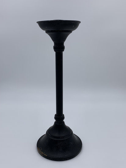 Kandelaar metaal zwart / roestkleur groot 36,5 x 14 cm | 65459 | Countryfield