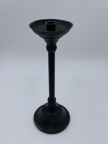 Kandelaar metaal zwart / roestkleur groot 36,5 x 14 cm | 65459 | Countryfield