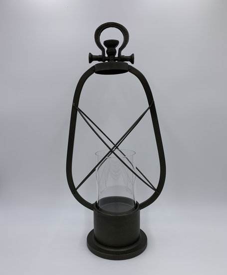 Windlicht lantaarn zwart 53 x 16 cm | 787010 | Home Sweet Home | Woonstijl Stoer &amp; Industrieel 