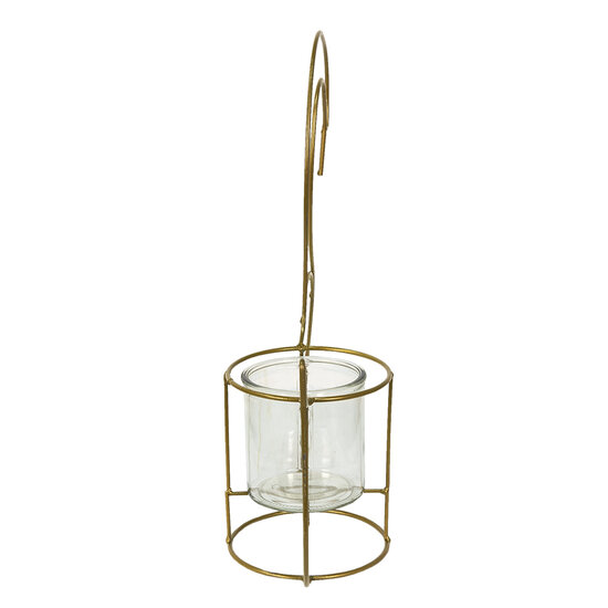 Clayre &amp; Eef | Theelichthouder Zwaan Goudkleurig 33x13x41 cm | 6Y4985