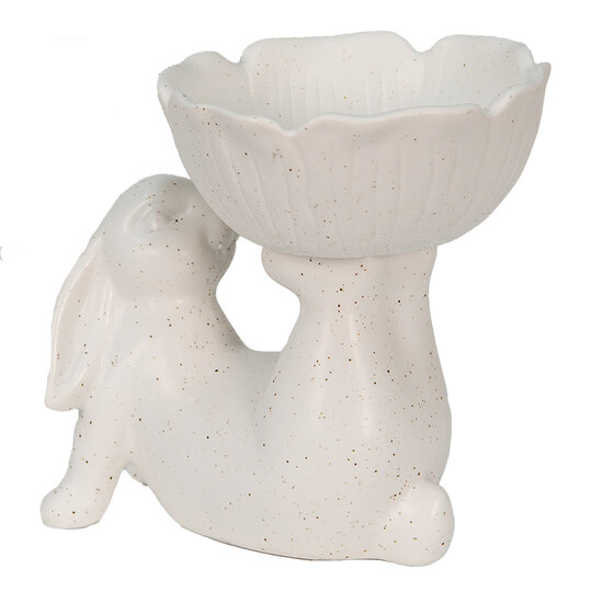 Clayre &amp; Eef | Decoratie Konijn Wit 15x11x14 cm | 6CE1429