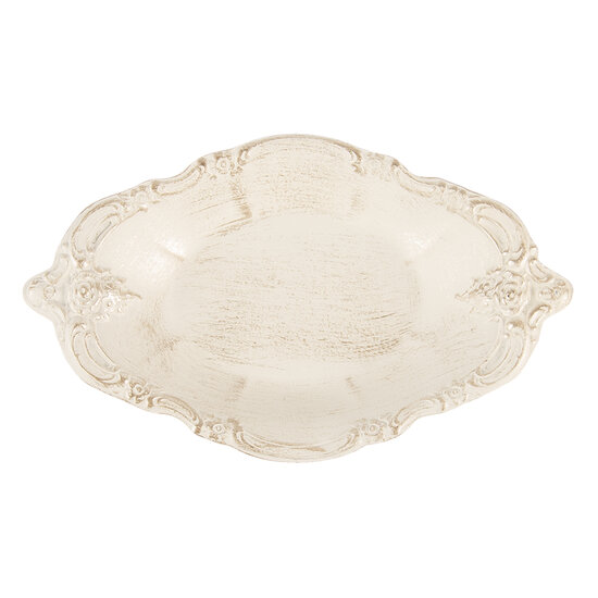 Clayre &amp; Eef | Bonbonniere Creme 23x3x14 cm | 6PR3240