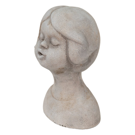Clayre &amp; Eef | Decoratie Buste Meisje Beige 11x10x18 cm | 6TE0422S
