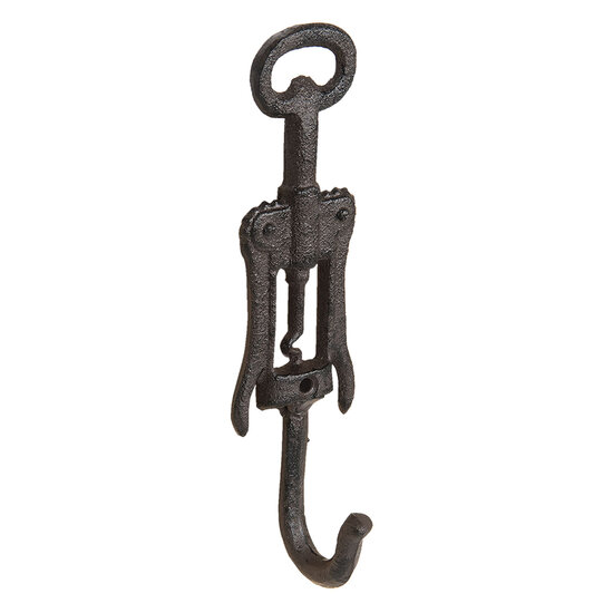 Clayre &amp; Eef | Wandhaak Bruin 5x4x20 cm | 6Y3057