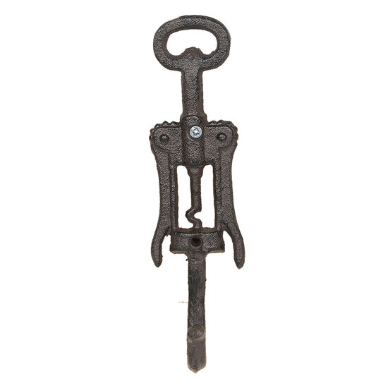 Clayre &amp; Eef | Wandhaak Bruin 5x4x20 cm | 6Y3057