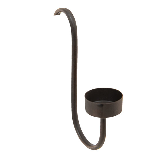 Clayre & Eef | Theelichthouder Zwart 4x9x18 cm | 6Y4715