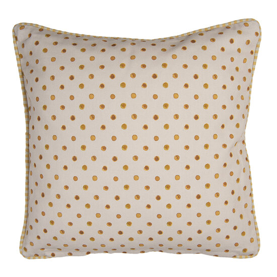 Clayre &amp; Eef | Kussenhoes Beige, Geel 40x40 cm | LEL21