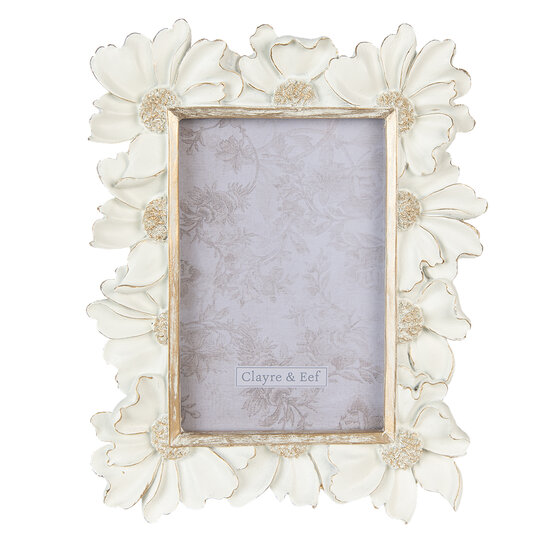 Clayre & Eef | Fotolijst Wit 18x2x23 cm / 10x15 cm | 2F0912
